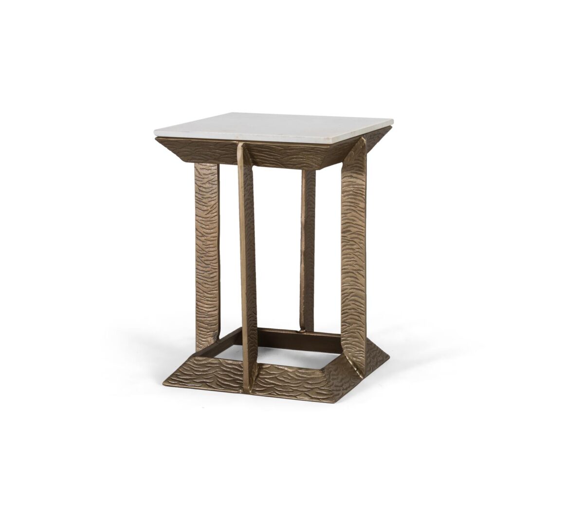 1605_2 Mesa de centro en aluminio y mármol