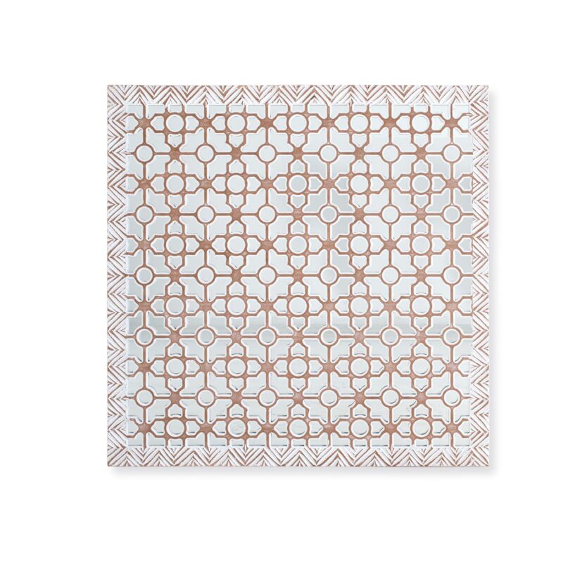 Panel Decorativo / Cabecero, fabricado artesanalmente en MDF y espejo