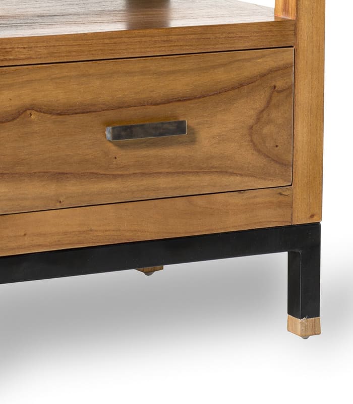 Mesita de Noche Madhu de Madera y Hierro (3) Mesita de Noche Madhu de Madera - Imagen 3