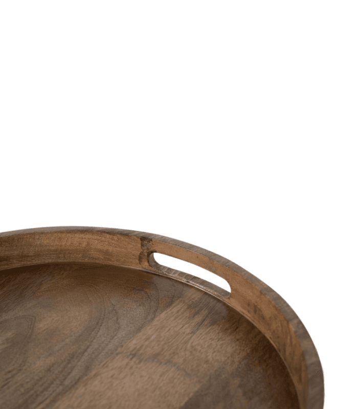 Set de 2 mesas nido en madera de acacia con estructura en acero inoxidable 2 Set de 2 mesas de centro - Imagen 3