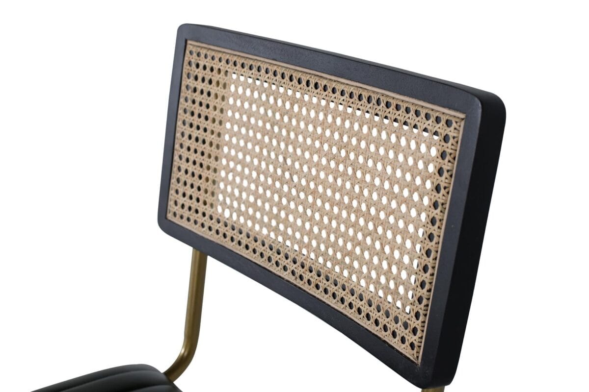 Set de 2 sillas tapizadas en piel - Imagen 3