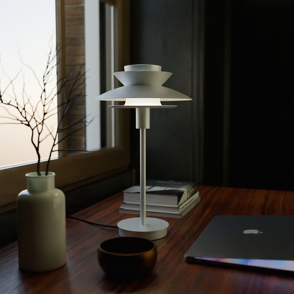 11200_10.jpg LÁMPARA SOBREMESA DINA. BLANCO MATE. - Imagen 1