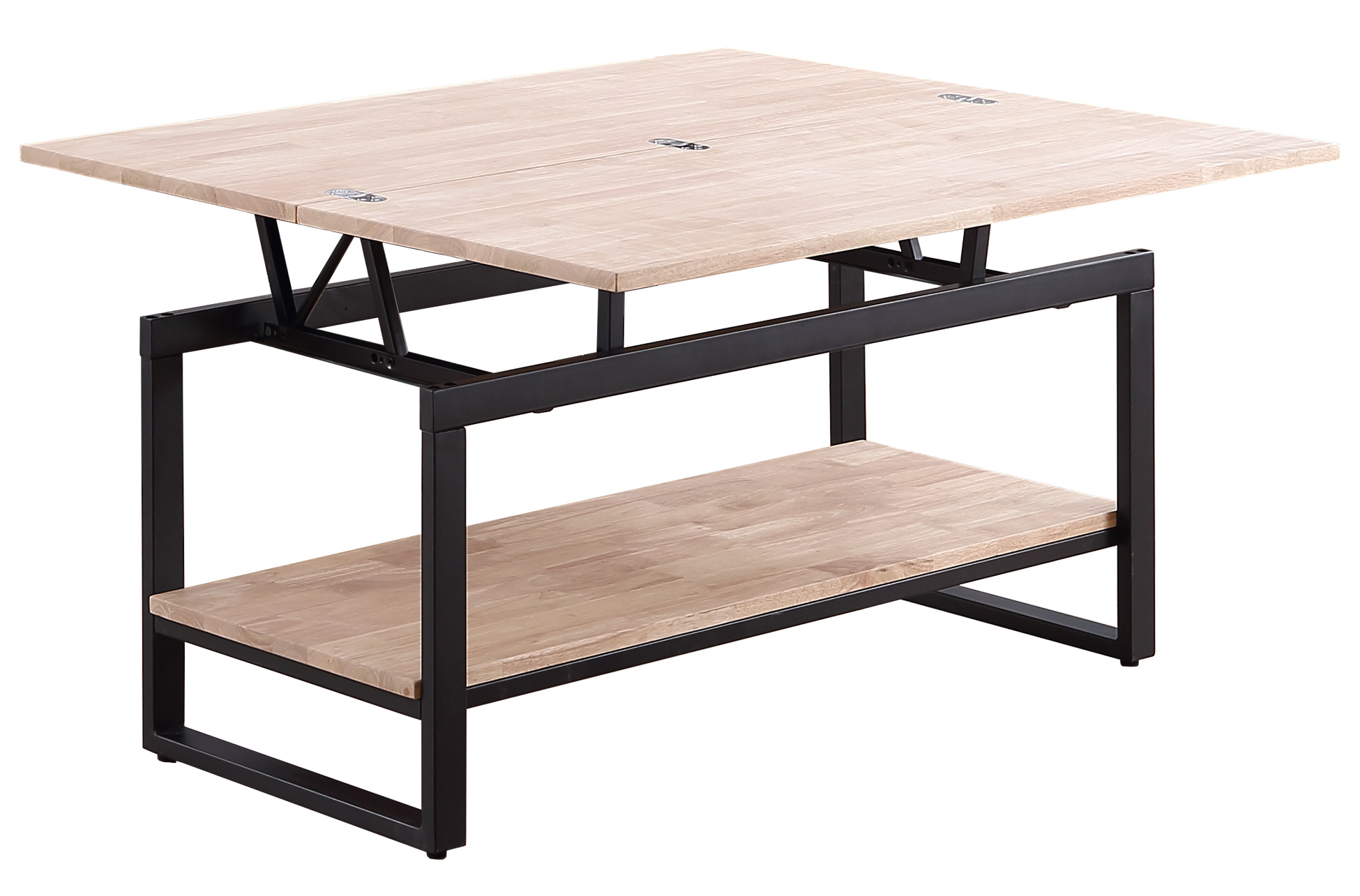 0503950020010-1-full.jpg MESA CENTRO ELEVABLE Y EXTENSIBLE STEVE 100 x 45 CM ROBLE NORDISH NEGRO - Imagen 1