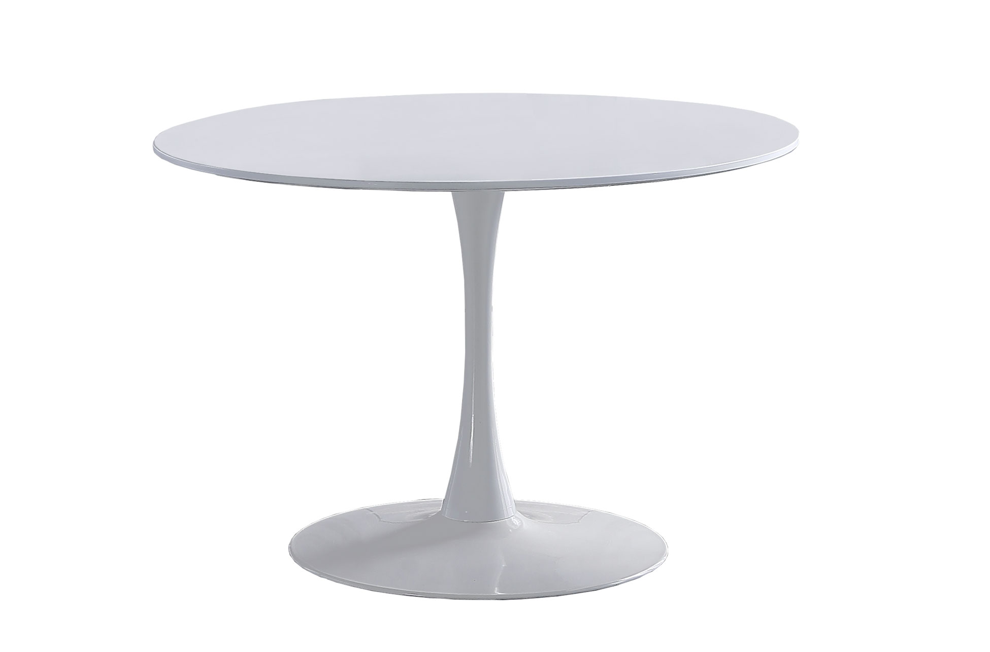 3003250020003-1-full.jpg MESA COMEDOR REDONDA GINA 110 CM BLANCO - Imagen 1