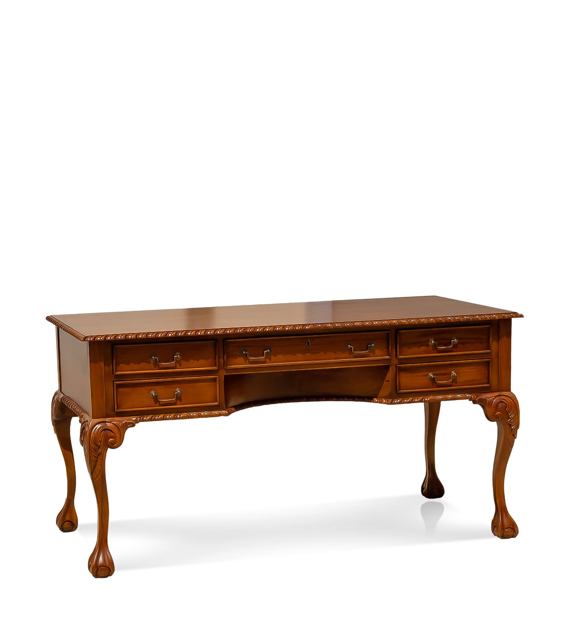 14083_0 ESCRITORIO VINTAGE CHIPPENDALE 5 CAJONES 160x80x79