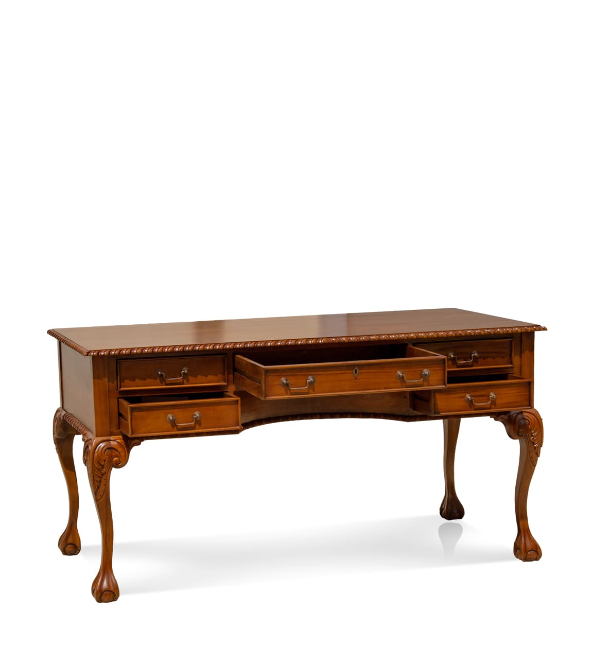 14083_1 ESCRITORIO VINTAGE CHIPPENDALE 5 CAJONES - Imagen 3