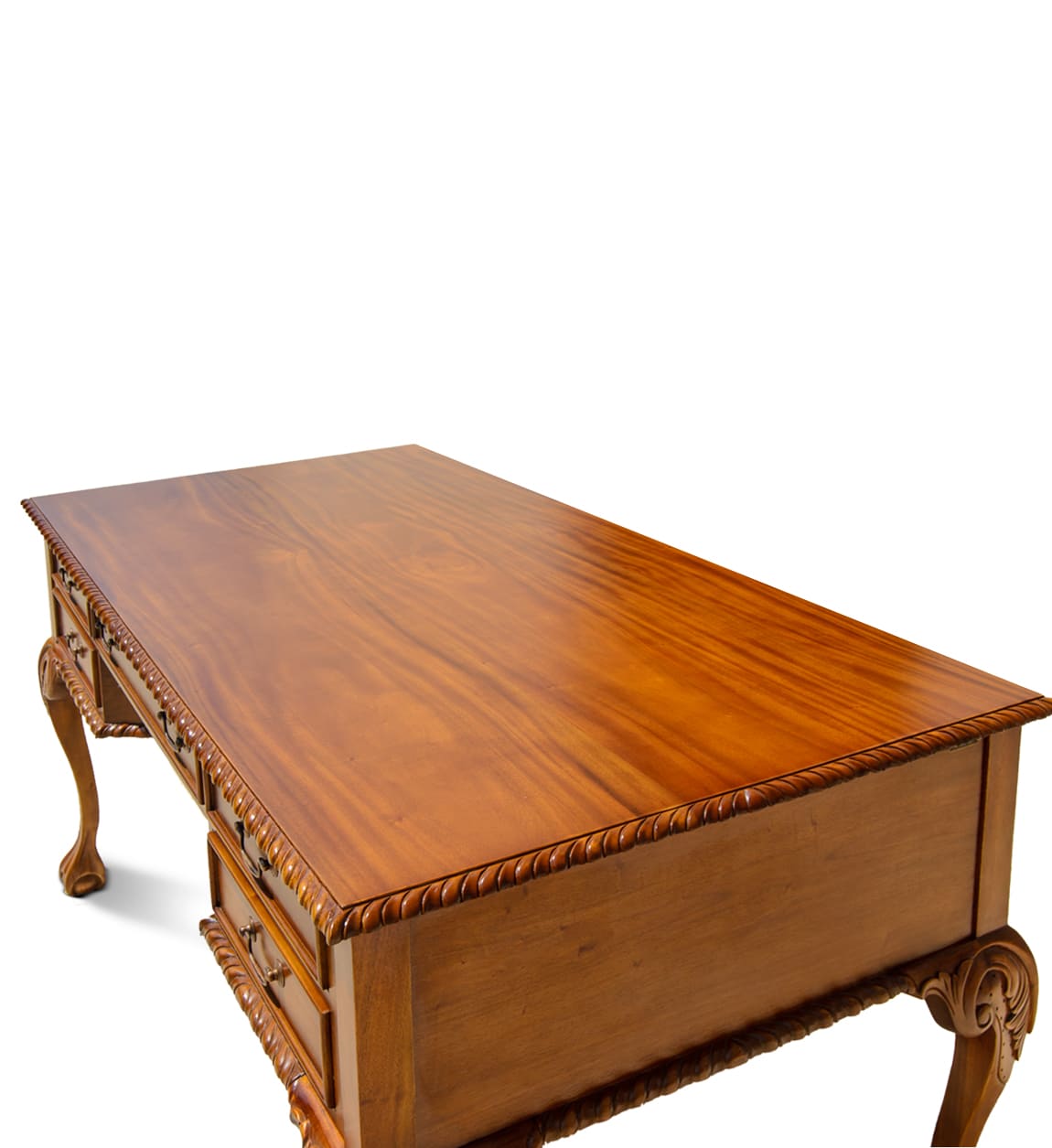 14083_3 ESCRITORIO VINTAGE CHIPPENDALE 5 CAJONES - Imagen 5