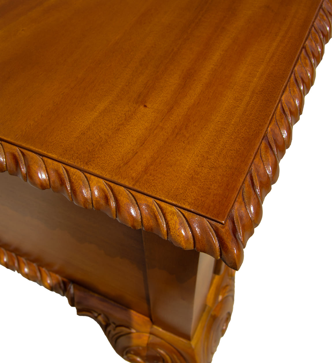14083_7 ESCRITORIO VINTAGE CHIPPENDALE 5 CAJONES - Imagen 9