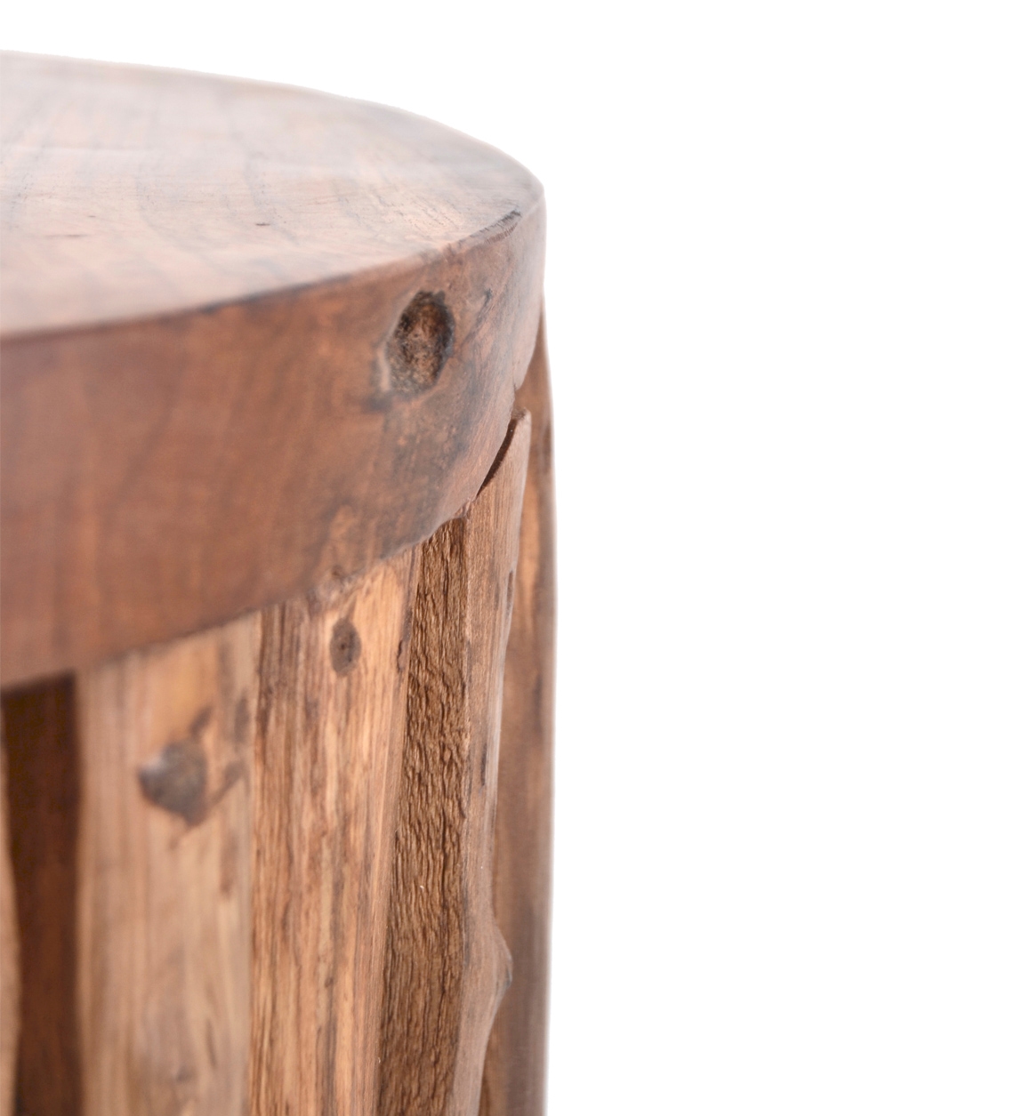 163052_2 MESITA TEKA TRONCOS VERTICALES 35x35x45 - Imagen 3