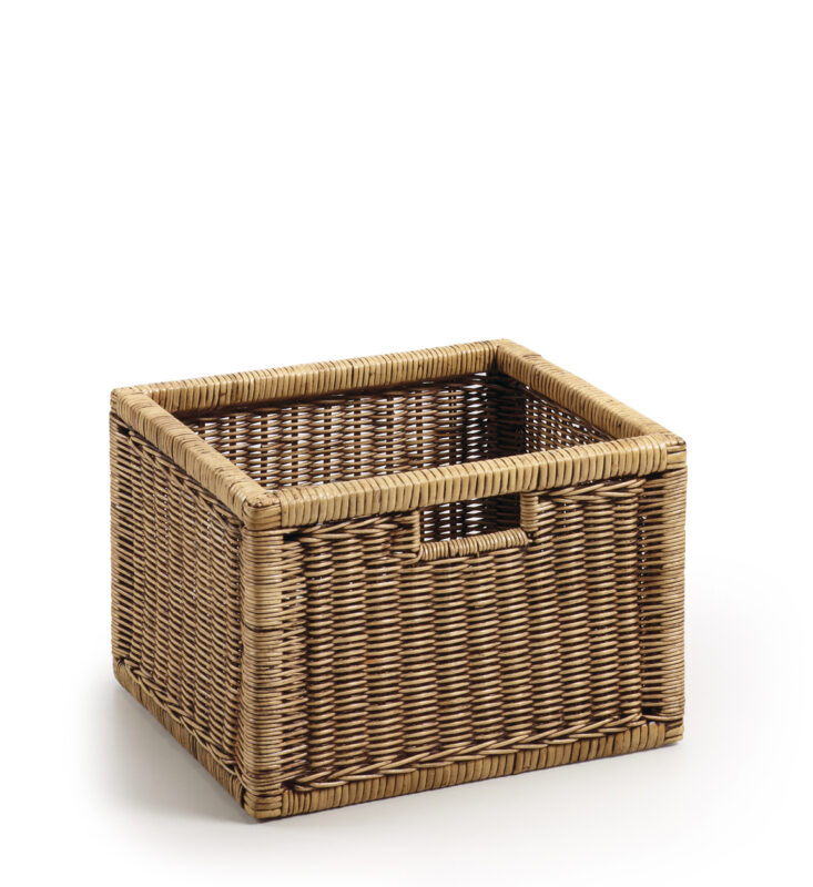 CESTA RATTAN TRENZA FINA 38x33x26