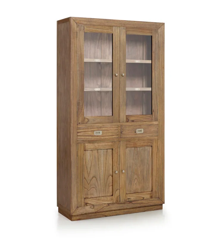 VITRINA MERAPI 2 CAJONES 4 PUERTAS