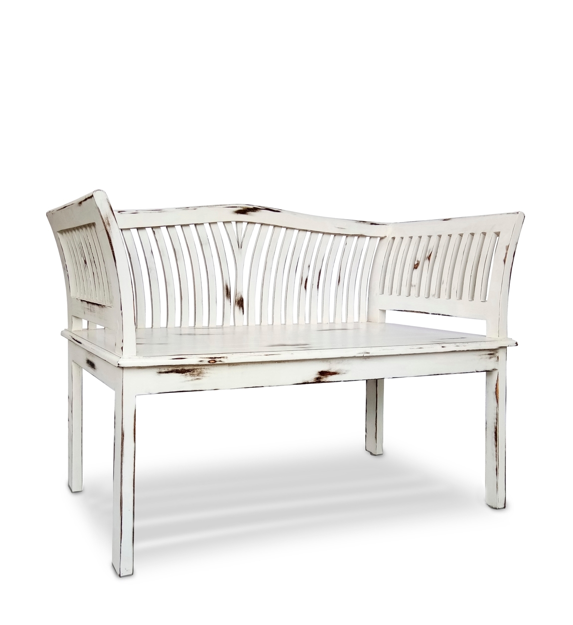 39005B_0 BANCO KARTINI BLANCO 2 PLAZAS 117x47x76