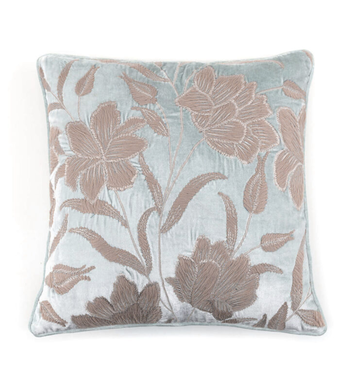 PACK 2 COJÍNES DELHI FLORES 45x45