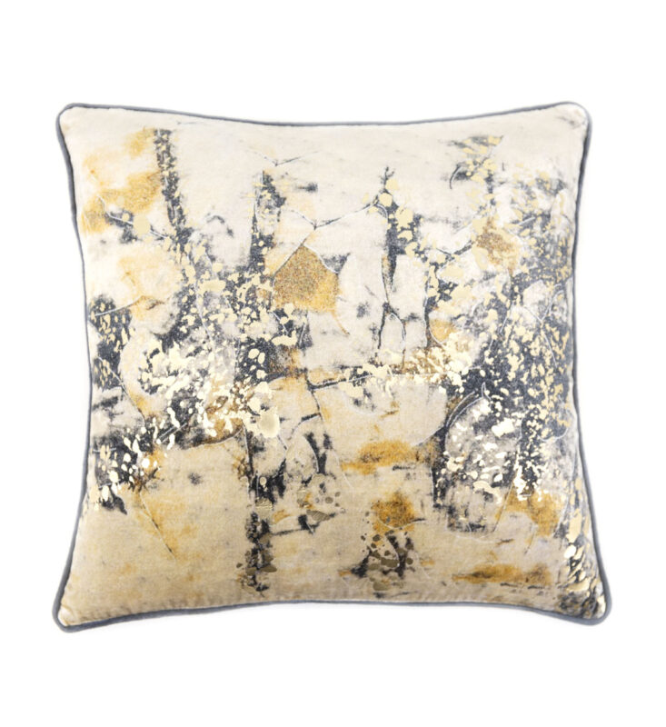 PACK 2 COJÍNES DELHI DORADO 45x45