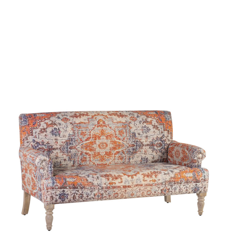 SOFÁ MARRAKECH NARANJA ESTILO ÁRABE147x76x88