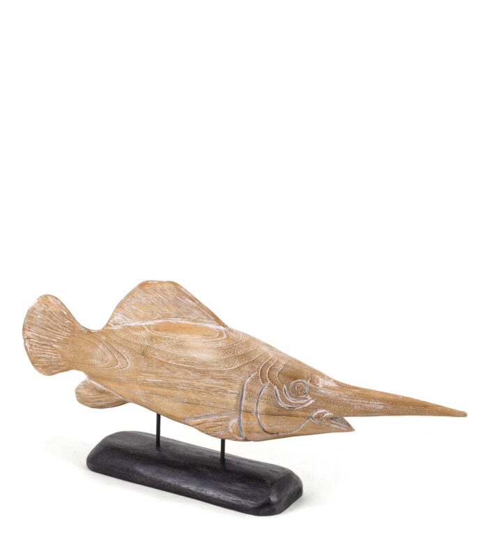 FIGURA TALLADA PEZ ESPADA 65x15x30