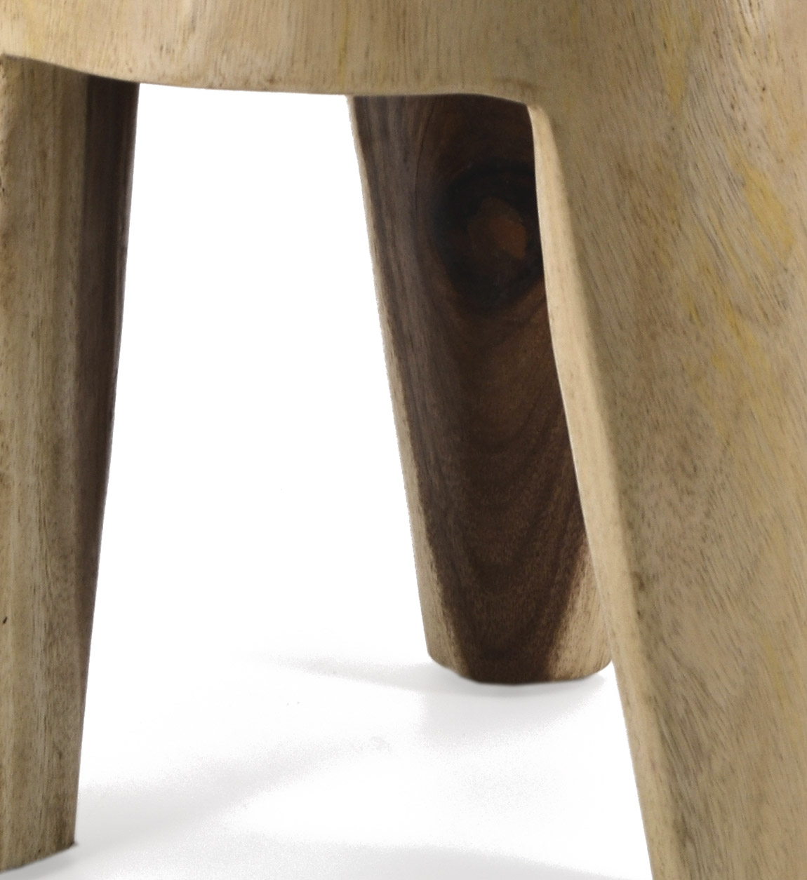 9470101_2 MESA AUXILIAR REDONDA 3 PATAS TRONCO 35x35x45 - Imagen 3