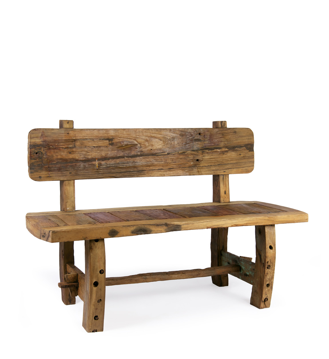 973002_0 BANCO MADERA RECICLADA 130x50x90 - Imagen 1